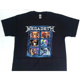 Megadeth - Vic Head Grid Official T Shirt ( Men L) ***READY TO SHIP from Hong Kong***